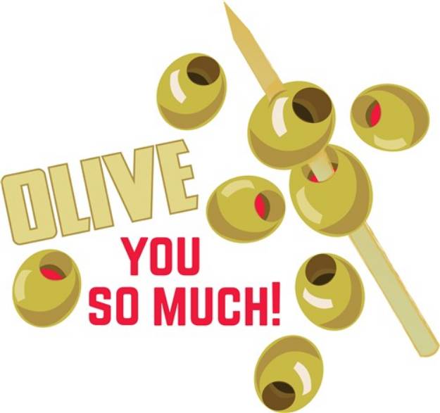 Picture of Olive You SVG File