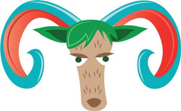 Picture of Aries Ram SVG File