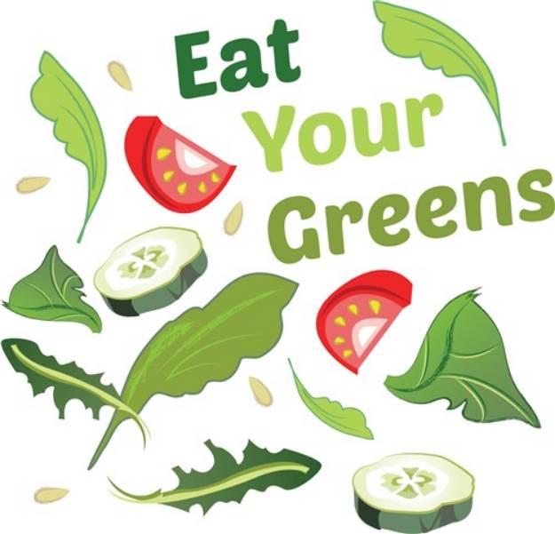 Picture of Eat Your Greens SVG File