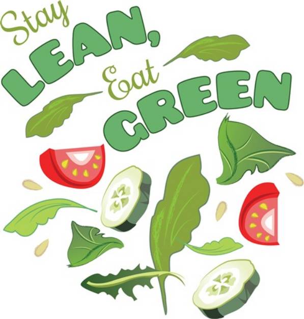 Picture of Eat Green SVG File