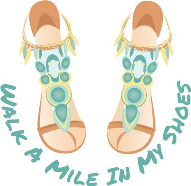 Picture of Walk In My Shoes SVG File