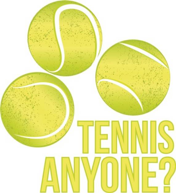 Picture of Tennis Anyone SVG File