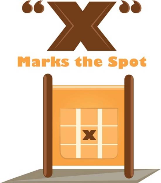 Picture of X Marks Spot SVG File