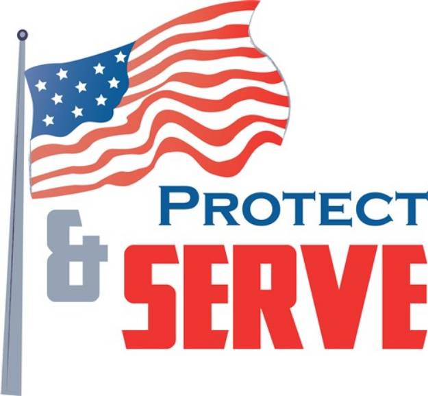 Picture of Protect & Serve SVG File