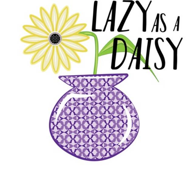Picture of Lazy Daisy SVG File