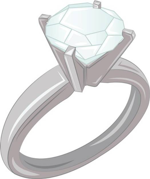 Picture of Diamond Ring SVG File