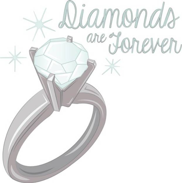 Picture of Diamonds Forever SVG File