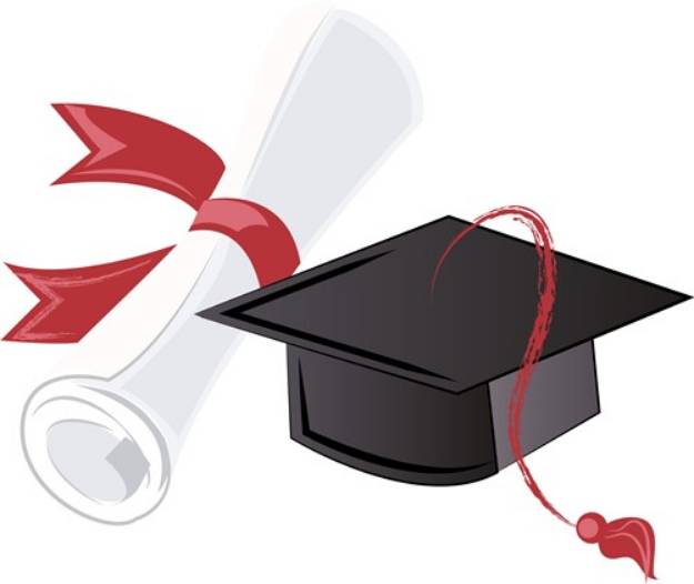 Picture of Diploma & Cap SVG File