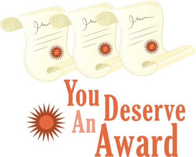 Picture of Deserve Award SVG File