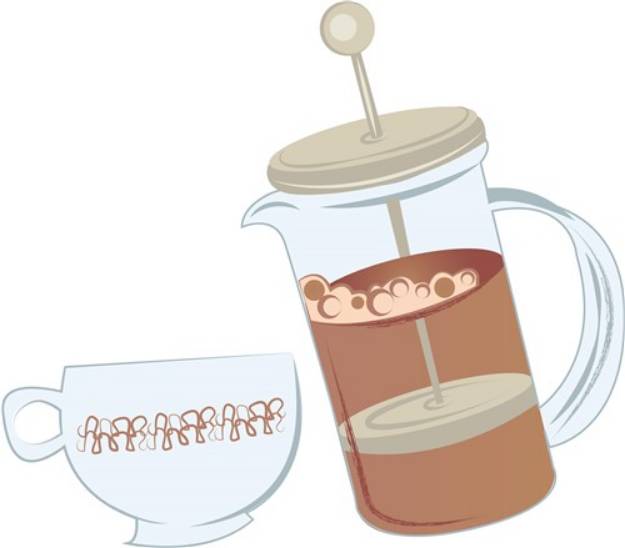 Picture of French Press SVG File