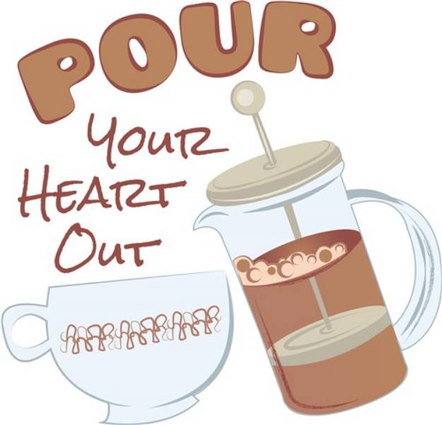 Picture of Pour Heart Out SVG File