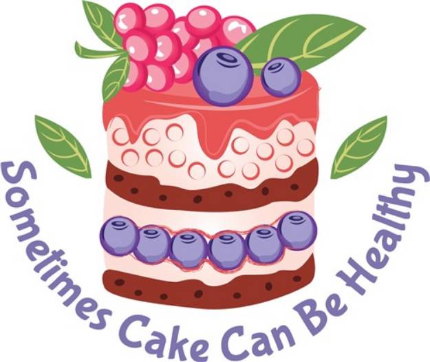 Picture of Healthy Cake SVG File