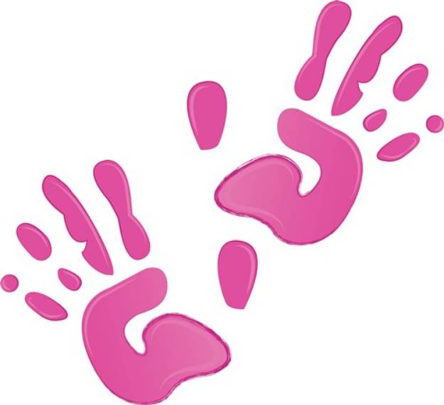 Picture of Hand Print SVG File