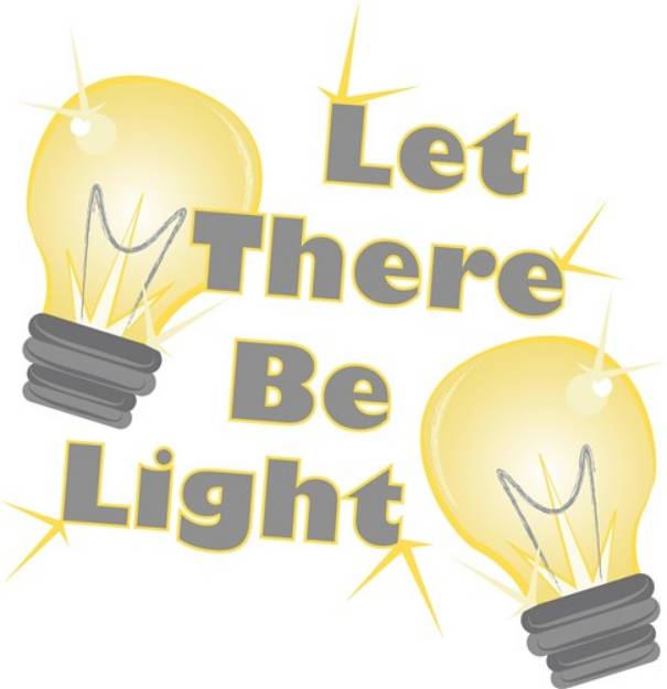 Picture of Let There Be Light SVG File
