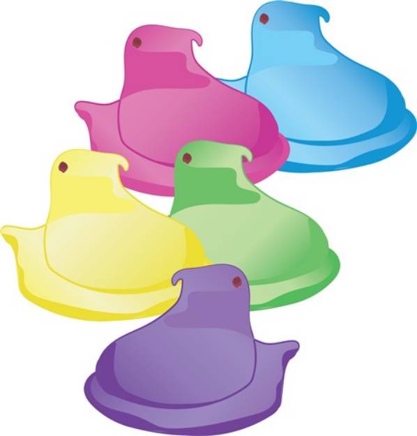 Picture of Marshmallow Peeps SVG File