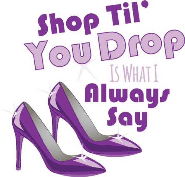 Picture of Shoe Shopping SVG File