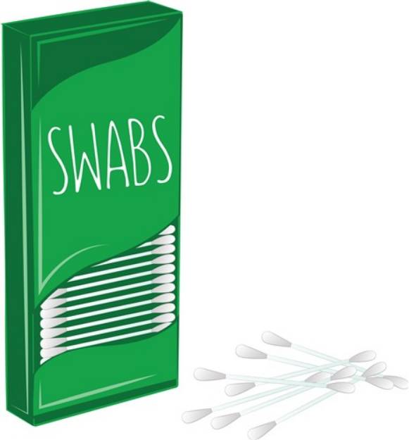 Picture of Q-tip Swabs SVG File