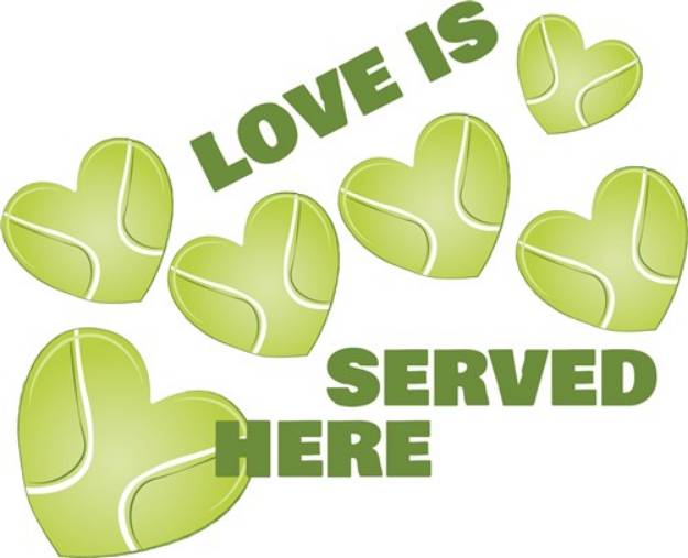 Picture of Love Served SVG File
