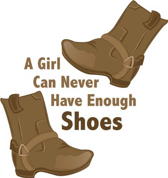 Picture of Enough Shoes SVG File
