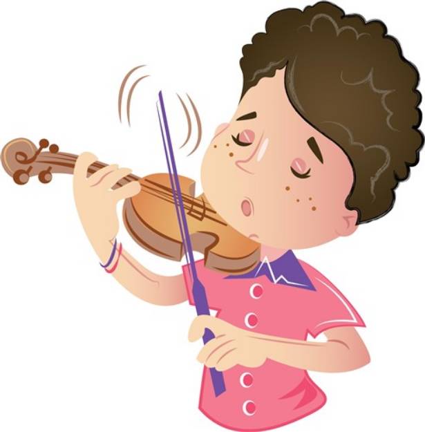 Picture of Violin Kid SVG File