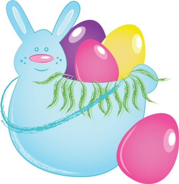 Picture of Bunny Basket SVG File
