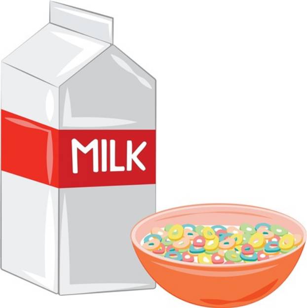 Picture of Milk & Cereal SVG File