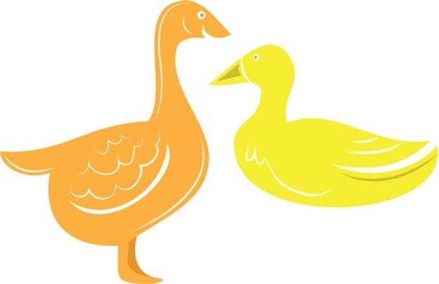 Picture of Goose & Duck SVG File