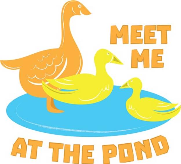 Picture of At The Pond SVG File