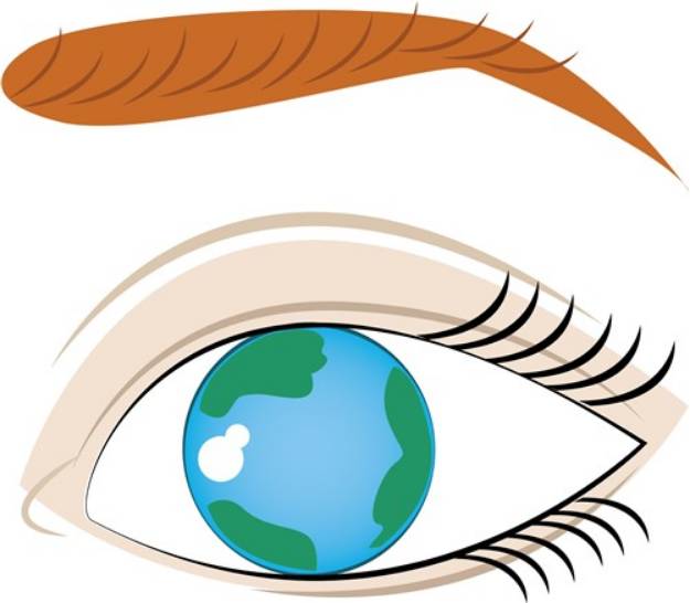 Picture of World In Eye SVG File