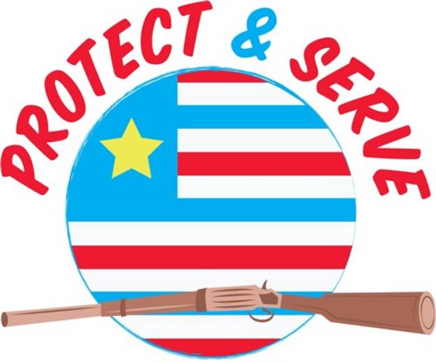 Picture of Protect & Serve SVG File