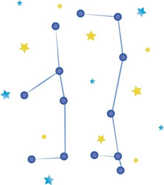 Picture of Gemini Constellation SVG File