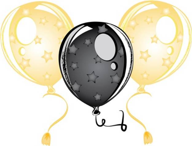 Picture of Graduation Balloons SVG File