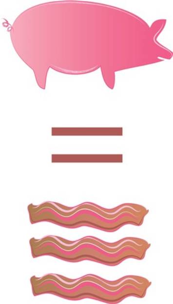 Picture of Pig = Bacon SVG File