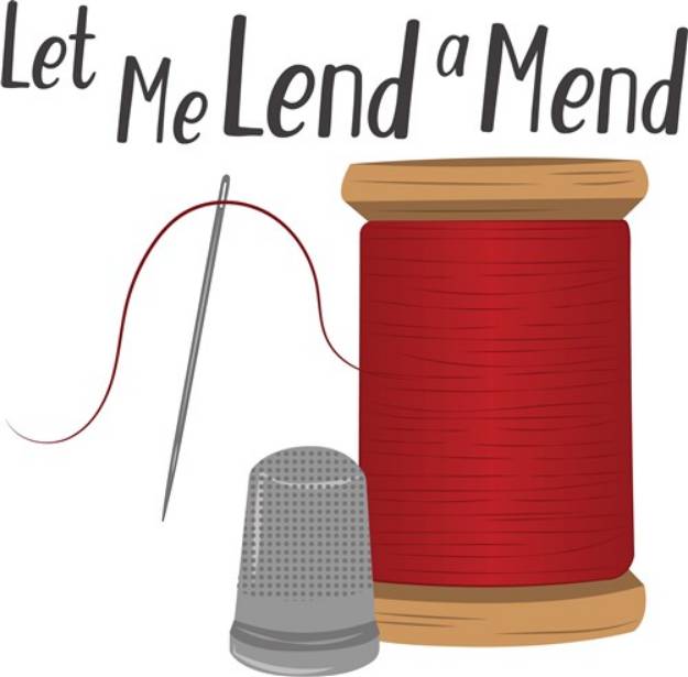 Picture of Lend A Mend SVG File