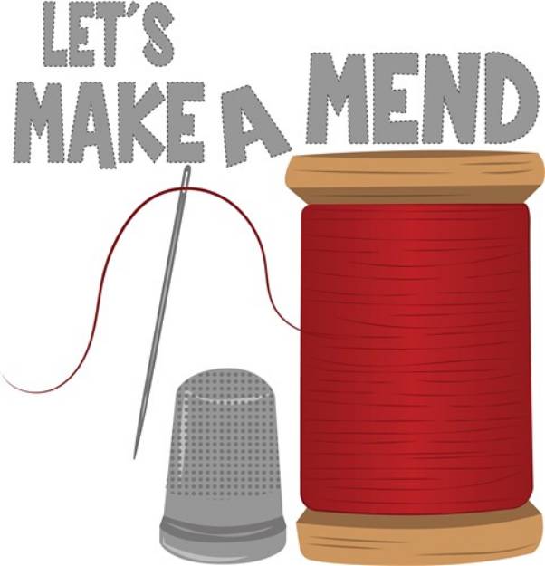 Picture of Make A Mend SVG File