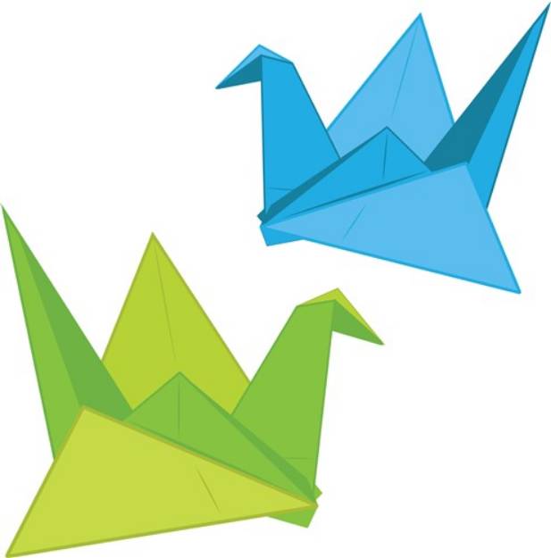 Picture of Paper Swans SVG File