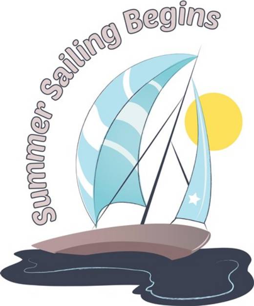 Picture of Summer Sailing SVG File