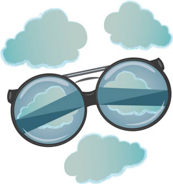 Picture of Eye Glasses SVG File