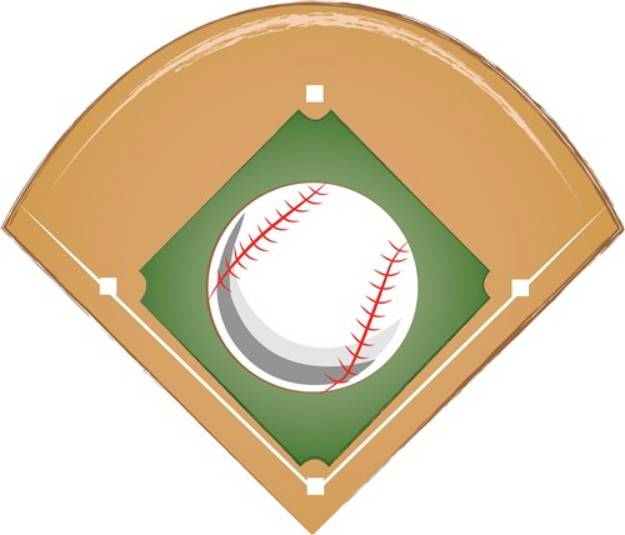 Picture of Baseball Diamond SVG File