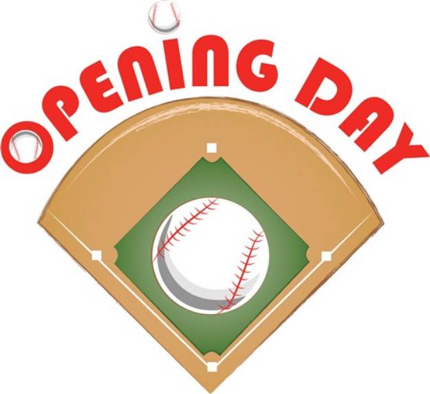 Picture of Opening Day SVG File