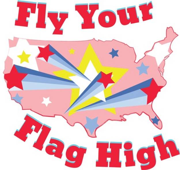 Picture of Fly Your Flag SVG File