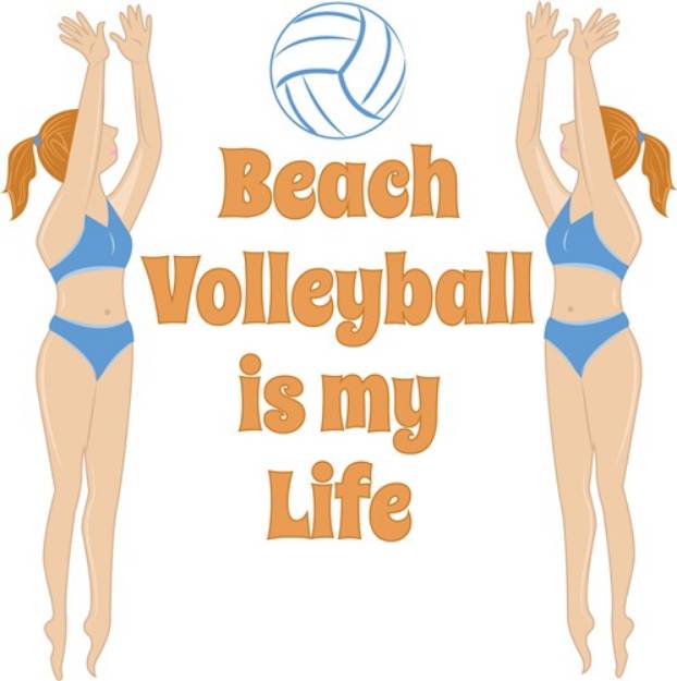 Picture of Beach Volleyball SVG File