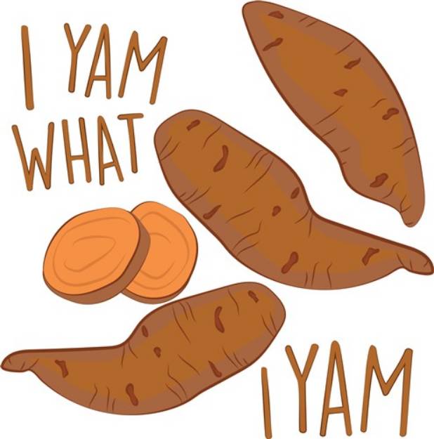 Picture of I Yam SVG File