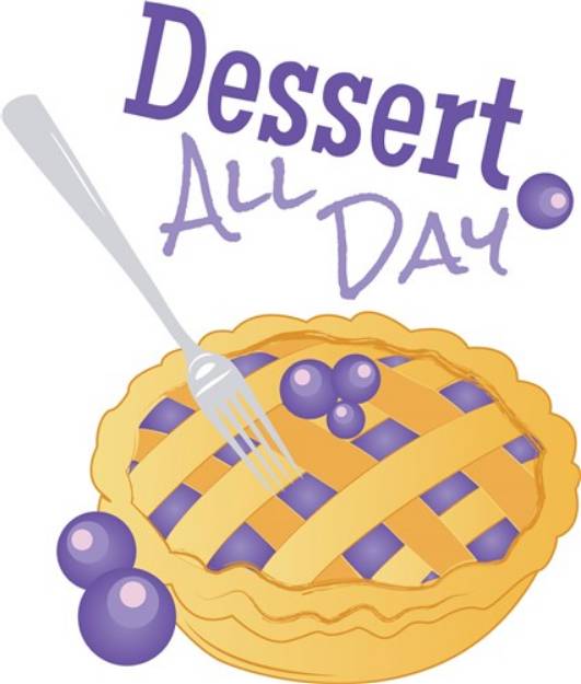 Picture of Dessert All Day SVG File