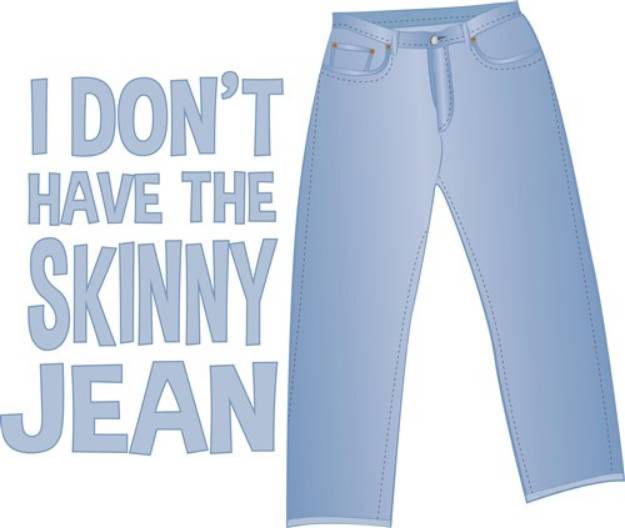 Picture of Skinny Jeans SVG File