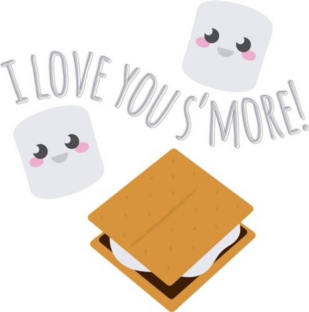 Picture of I Love You Smore SVG File