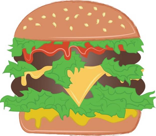Picture of Cheeseburger SVG File