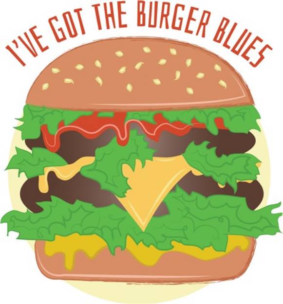 Picture of Burger Blues SVG File