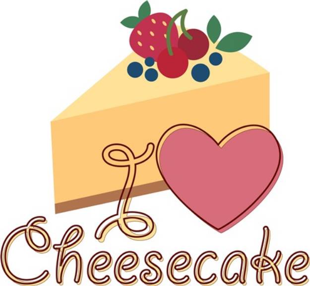 Picture of Love Cheesecake SVG File