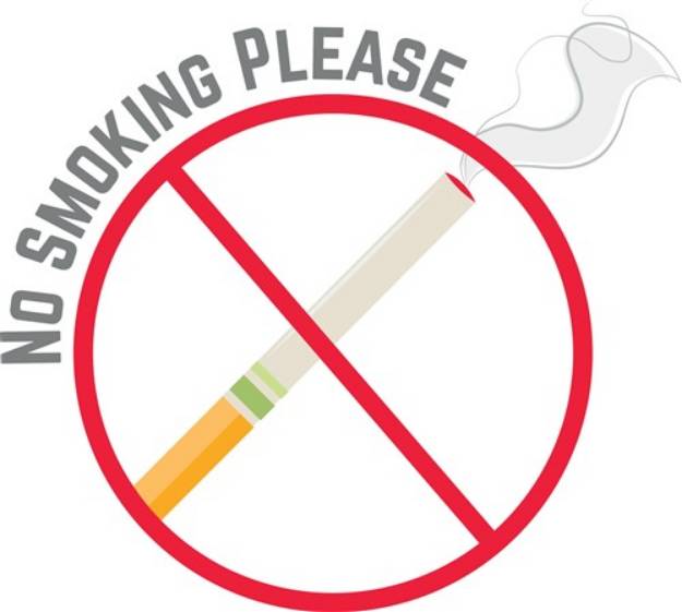 Picture of No Smoking Please SVG File